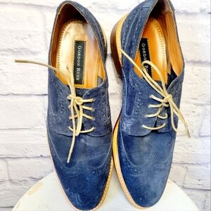 Gordon Rush Mens Shoe Size 9 Suede Lace Up  Oxford  Navy Blue